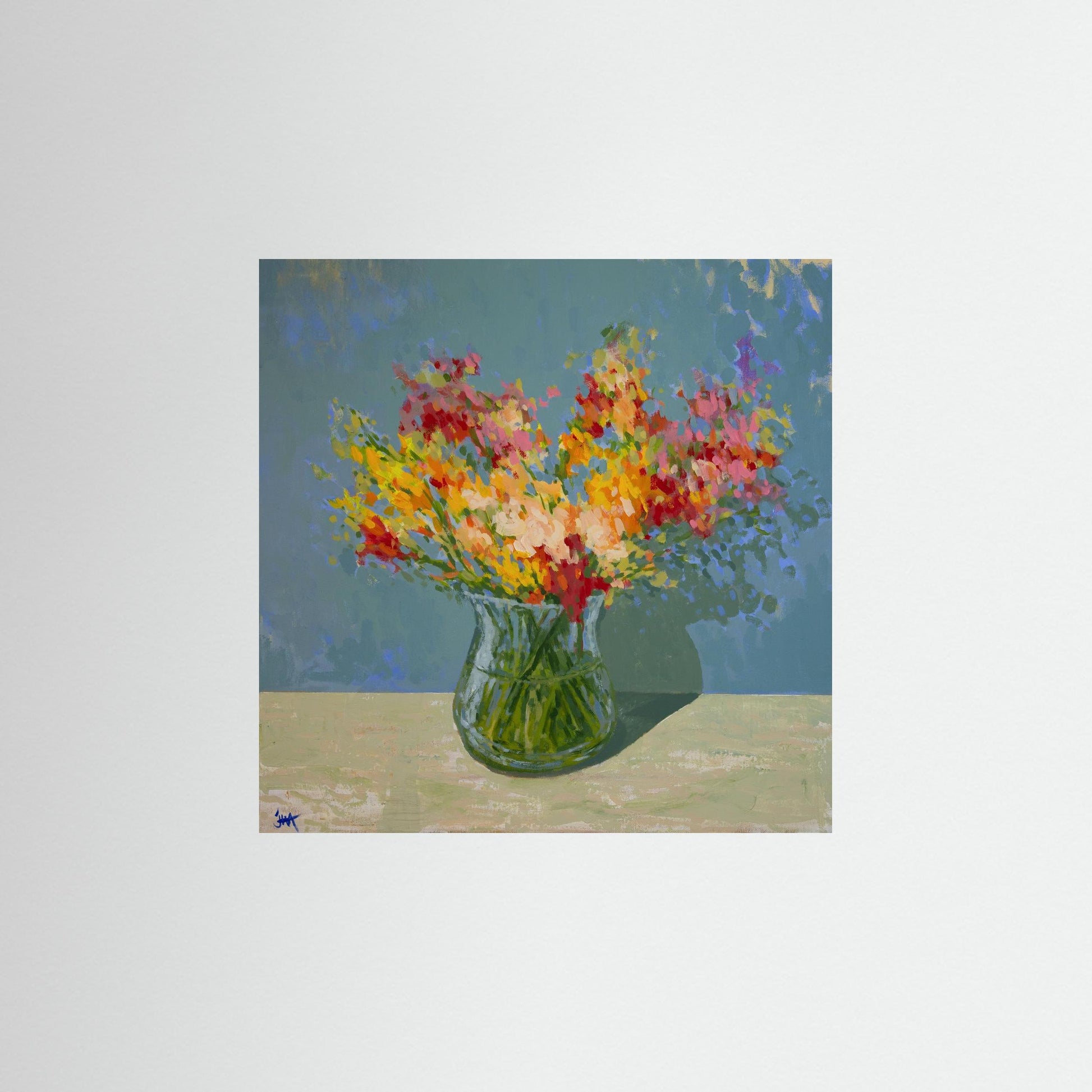 Freesia's In The Evening Fine Art Print