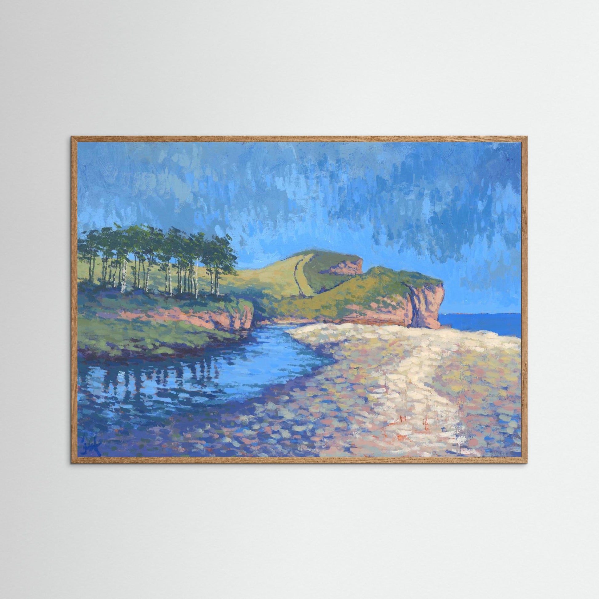 Budleigh Salterton, Devon. Print on Fine Art Paper