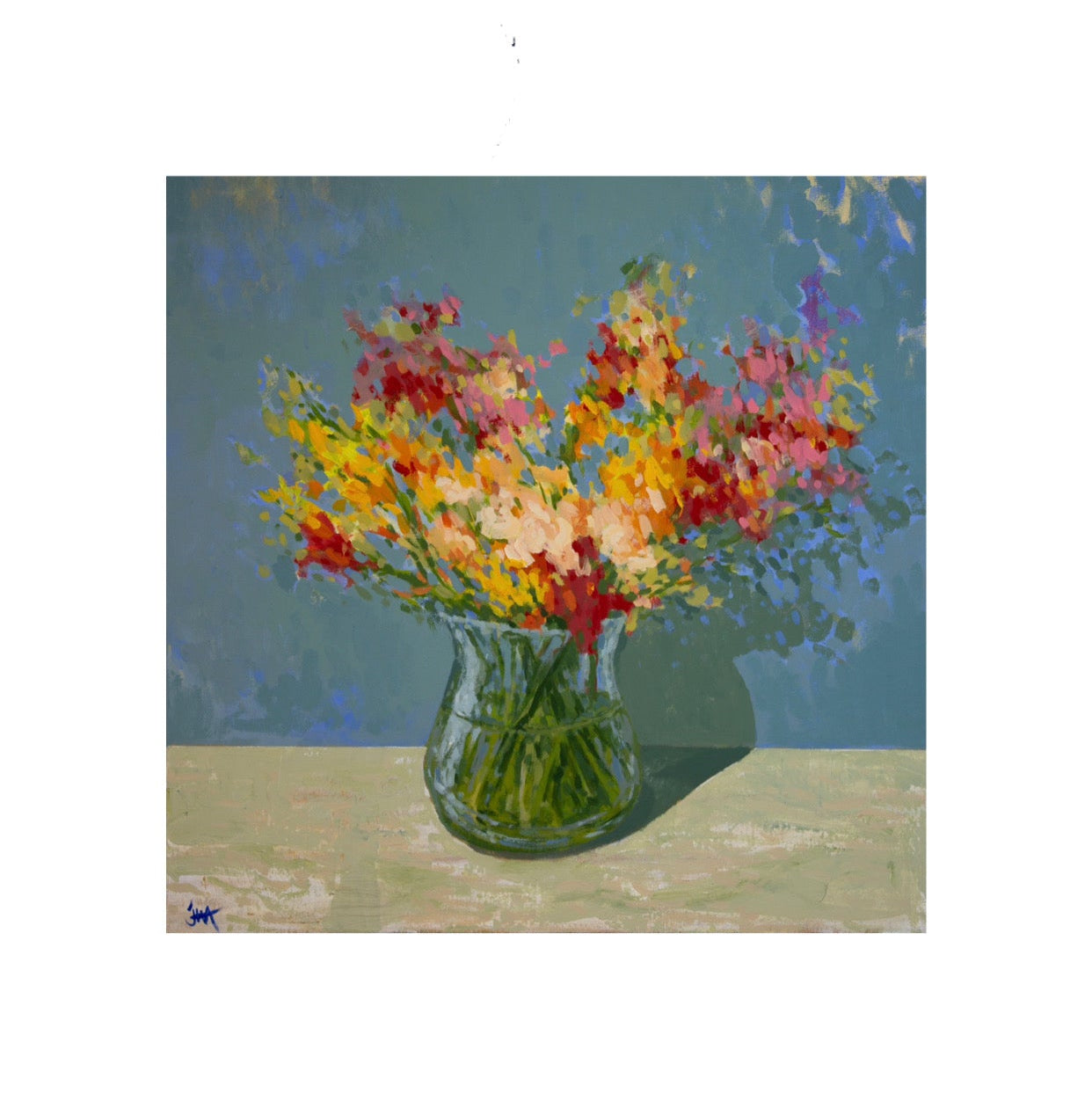 Freesias in the Evening - Original Painting by James Williamson