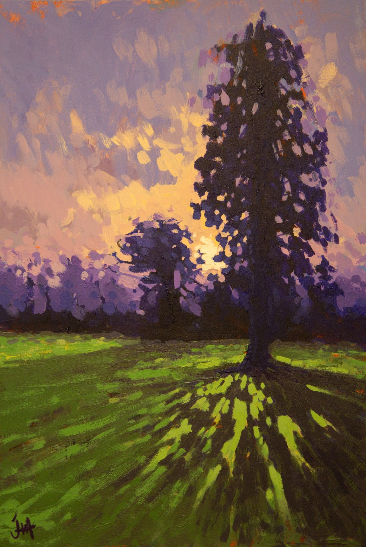 Sunrise over Clyst St. Mary Print on Fine Art Paper