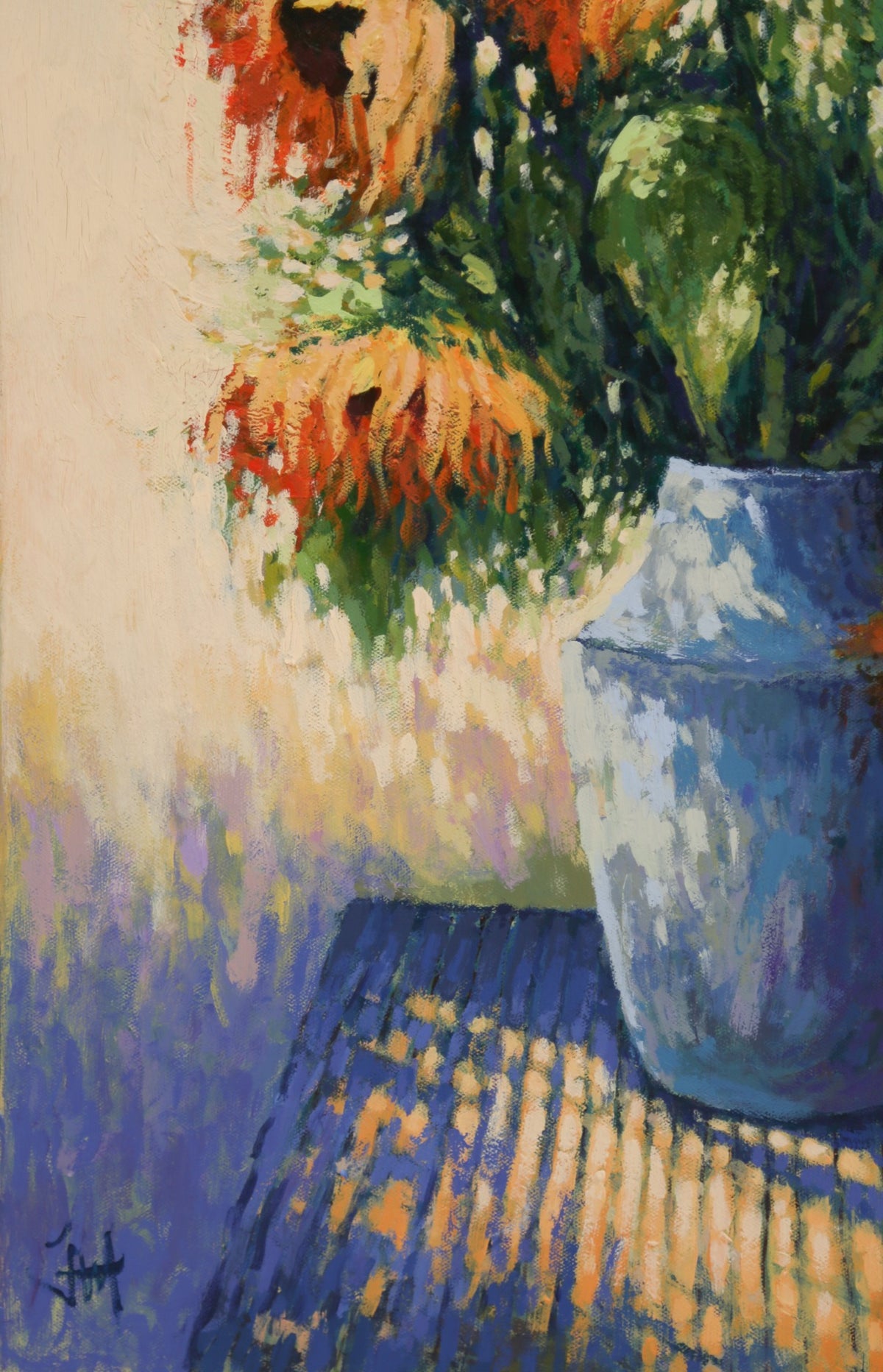 Sunflowers At Dusk - Signed Print