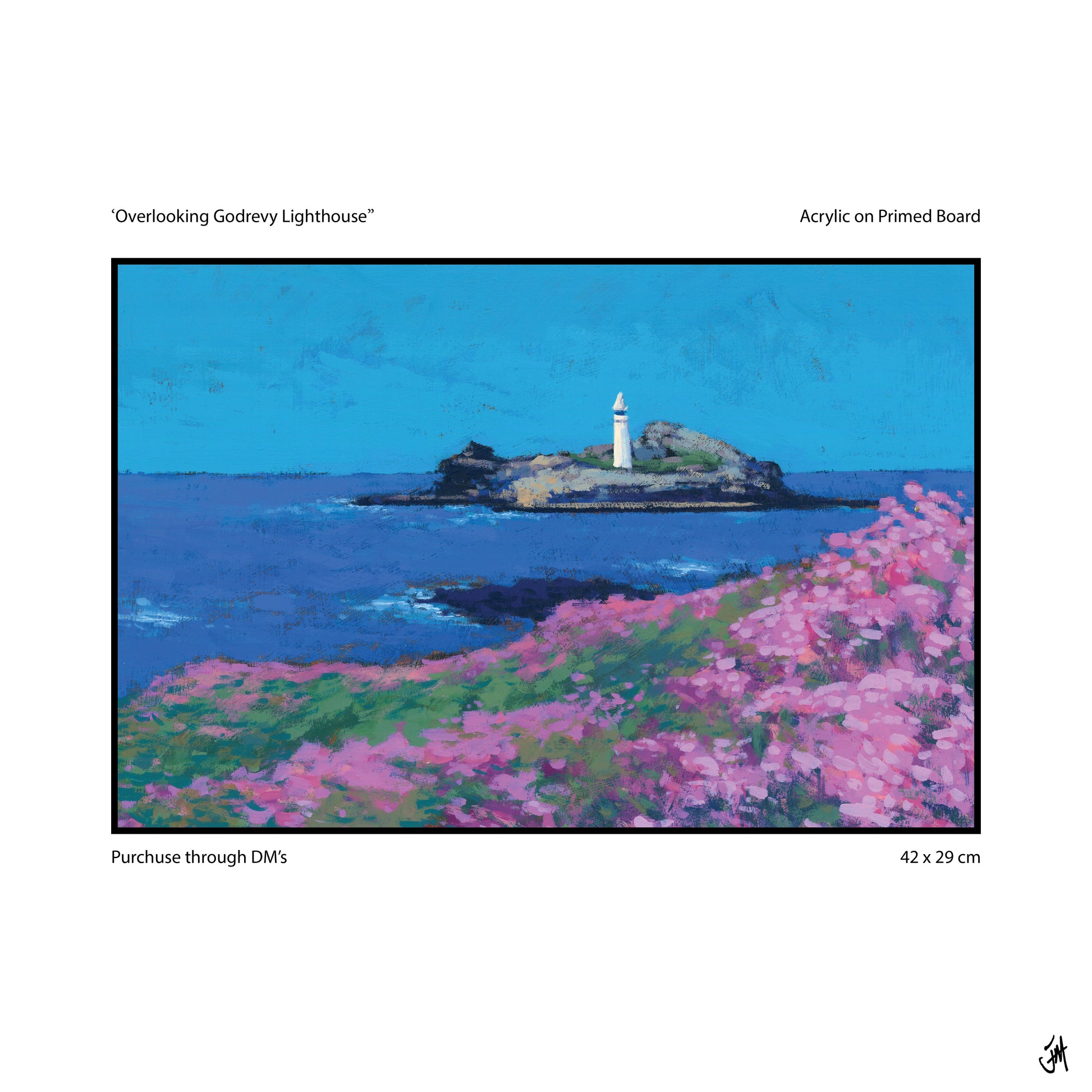 Overlooking Godrevy Lighthouse