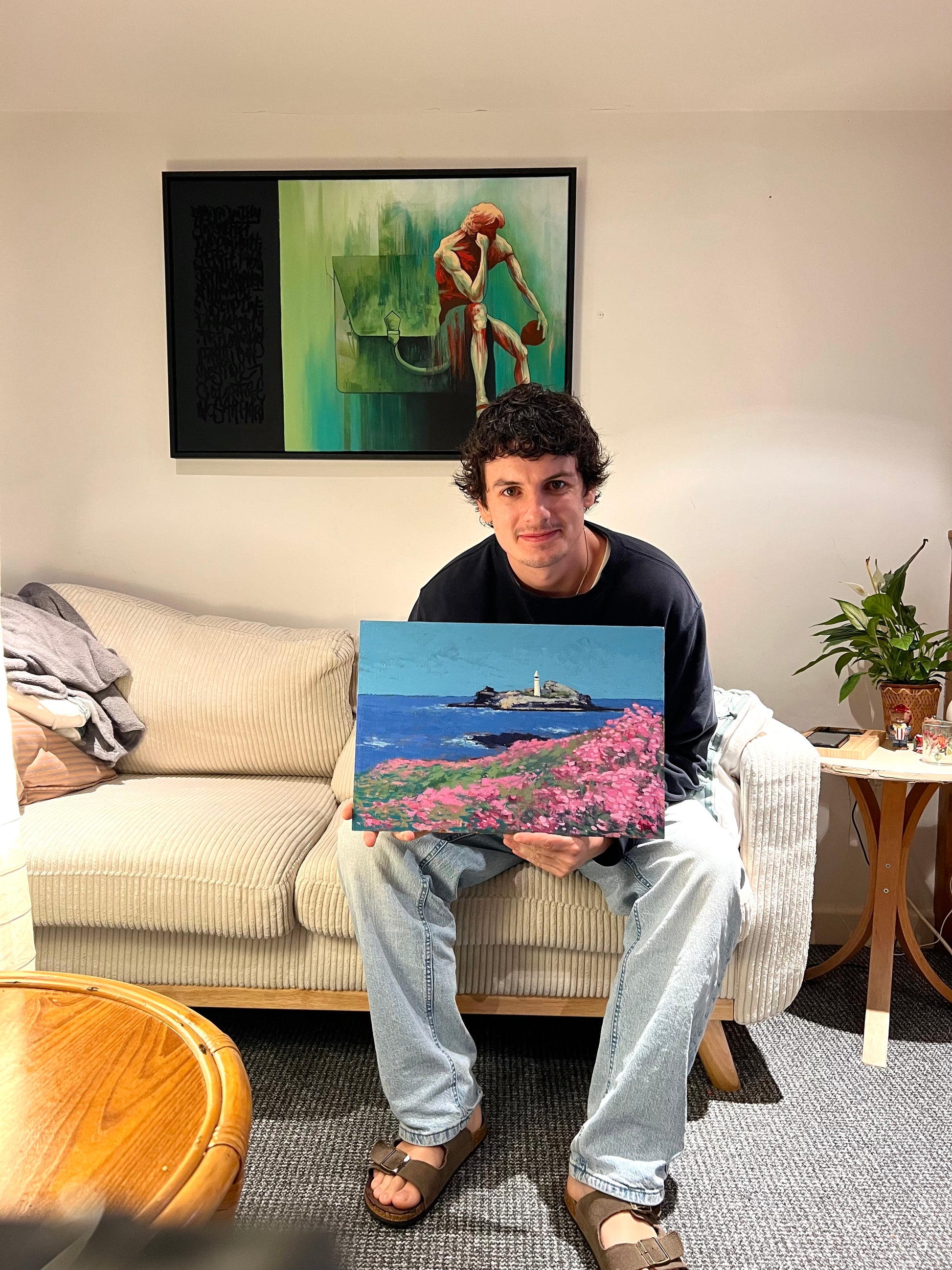 Overlooking Godrevy Lighthouse