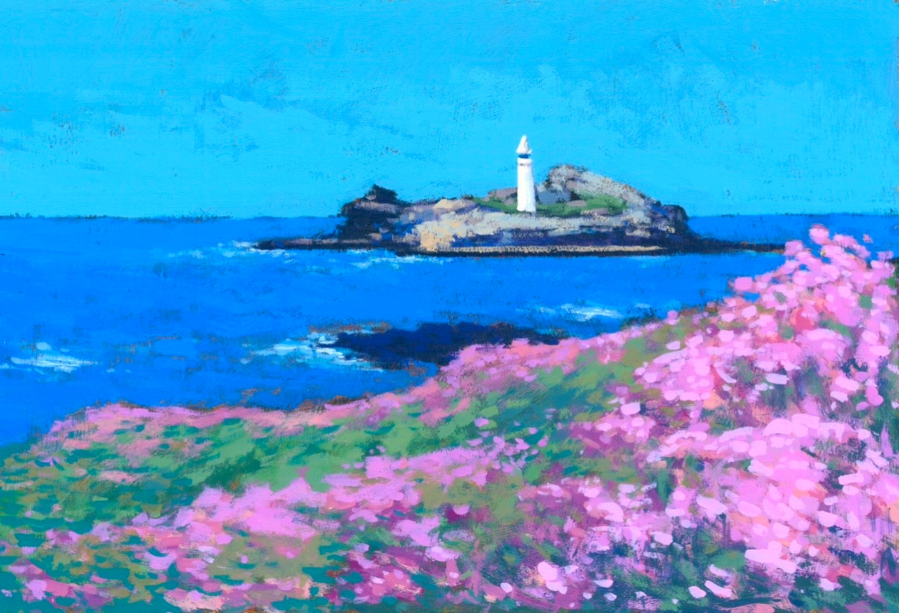 Overlooking Godrevy Lighthouse