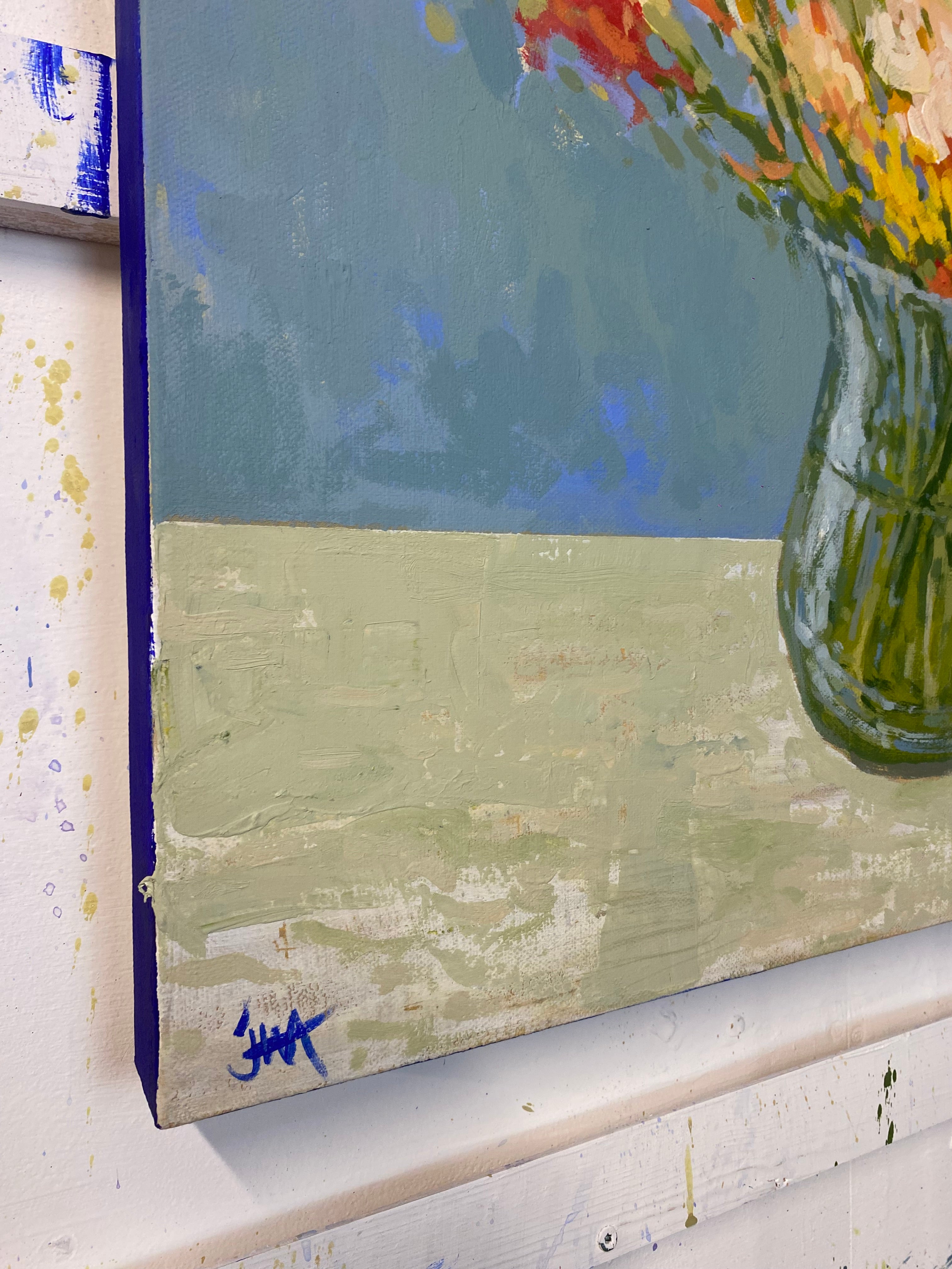 Freesias in the Evening - Original Painting by James Williamson