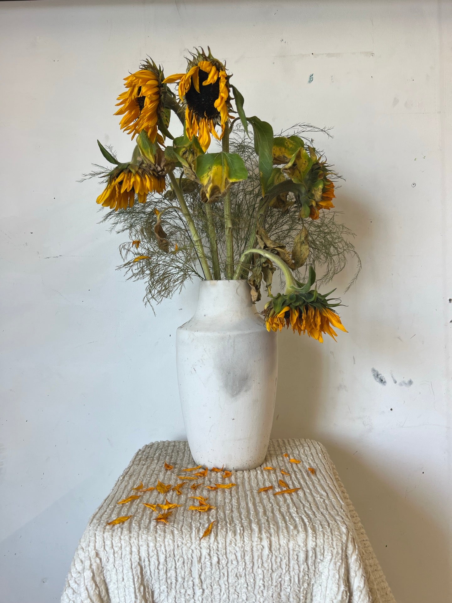 Sunflowers At Dusk - Original Painting