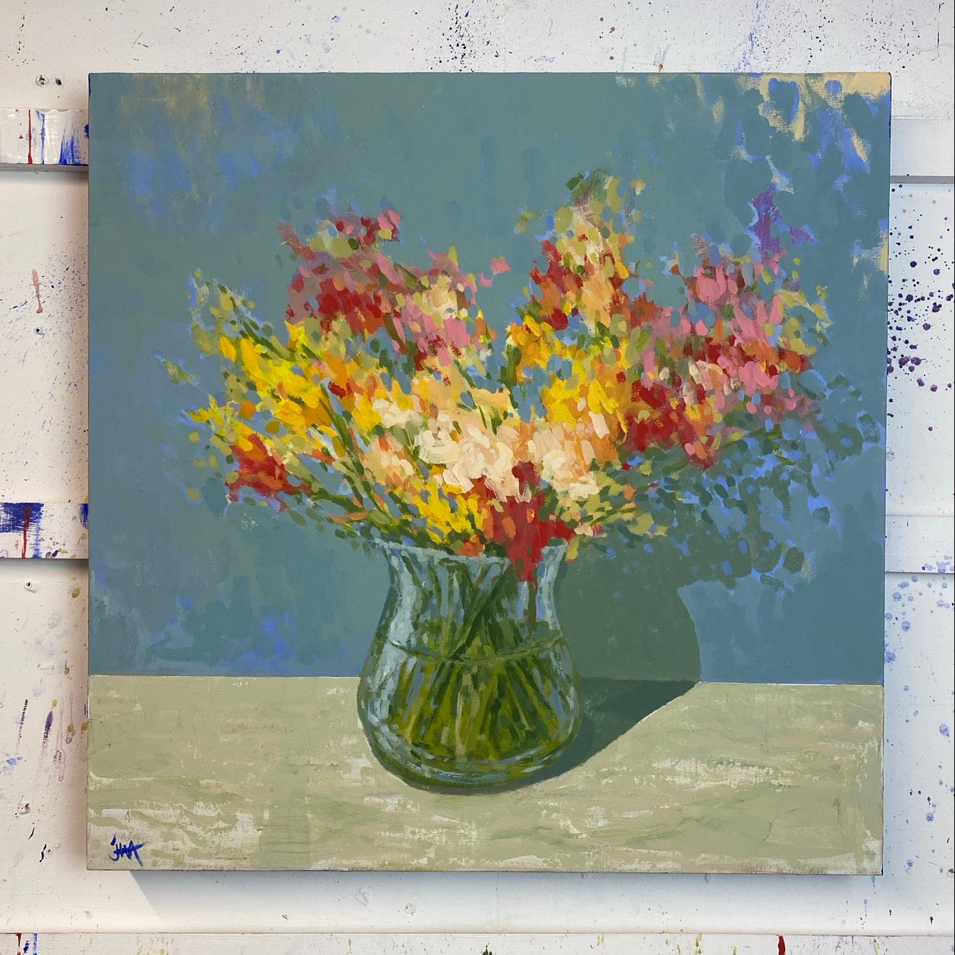 Freesias in the Evening - Original Painting by James Williamson