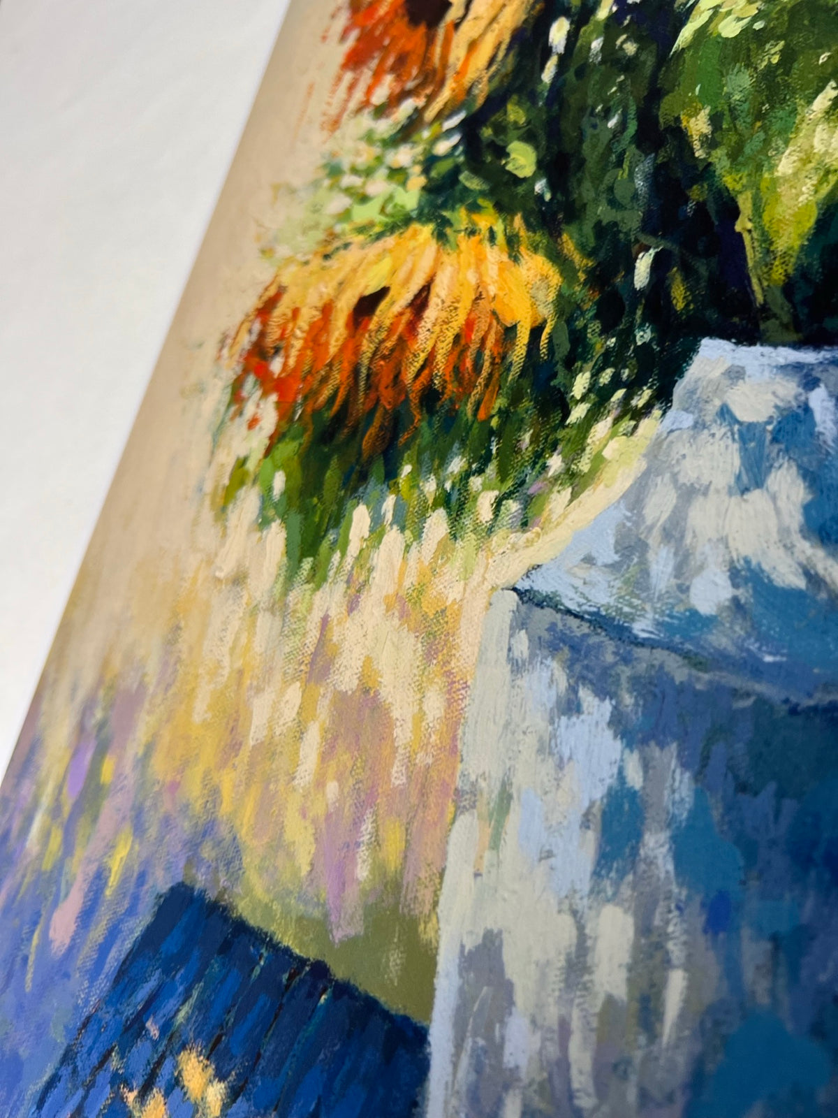 Sunflowers At Dusk - Signed Print