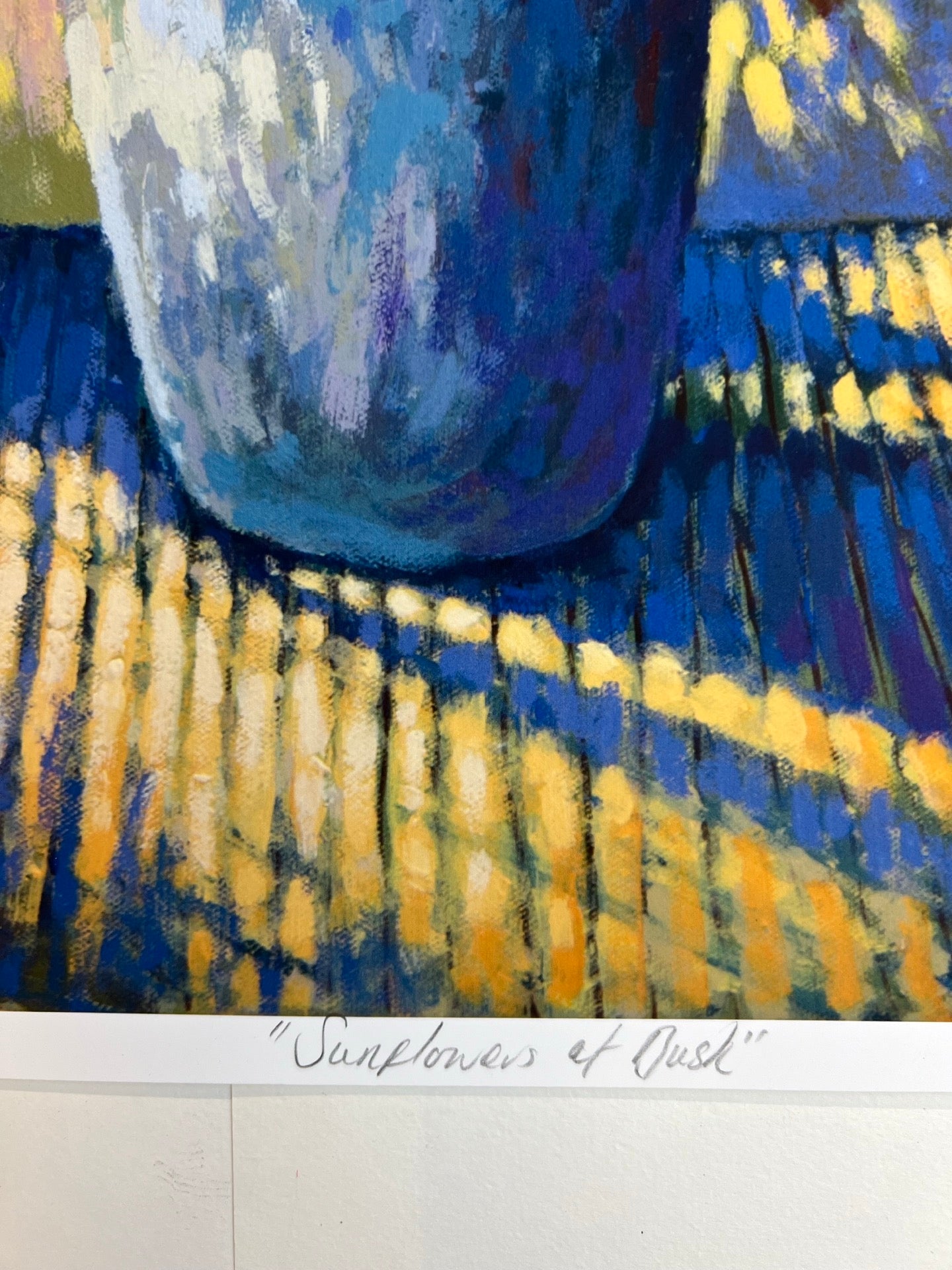 Sunflowers At Dusk - Signed Print