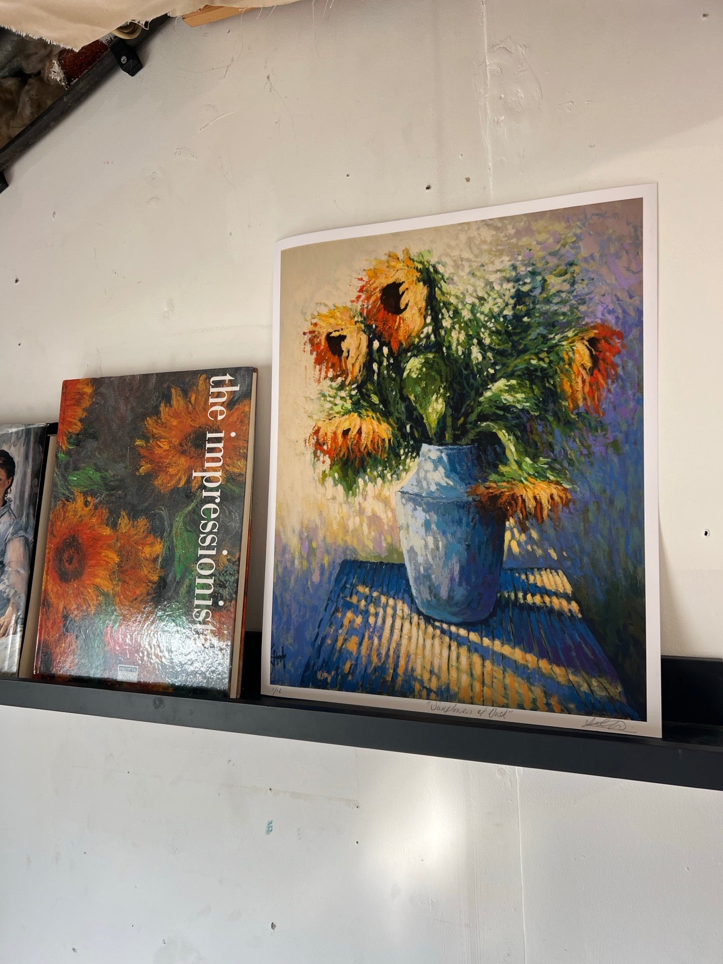 Sunflowers At Dusk - Signed Print