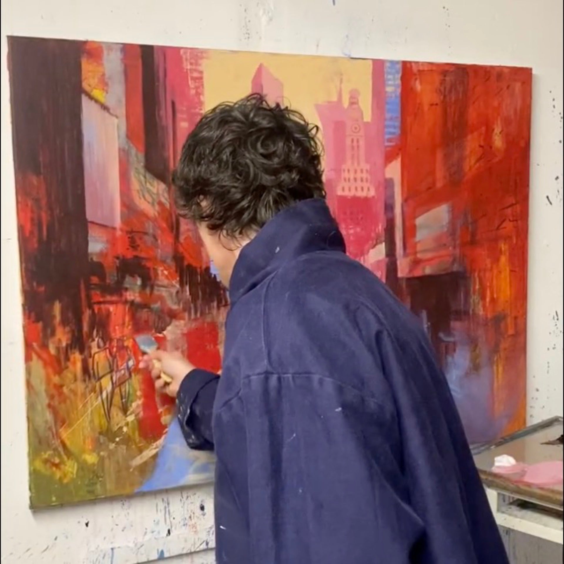 Times Square, New York City - Original Painting by James Williamson