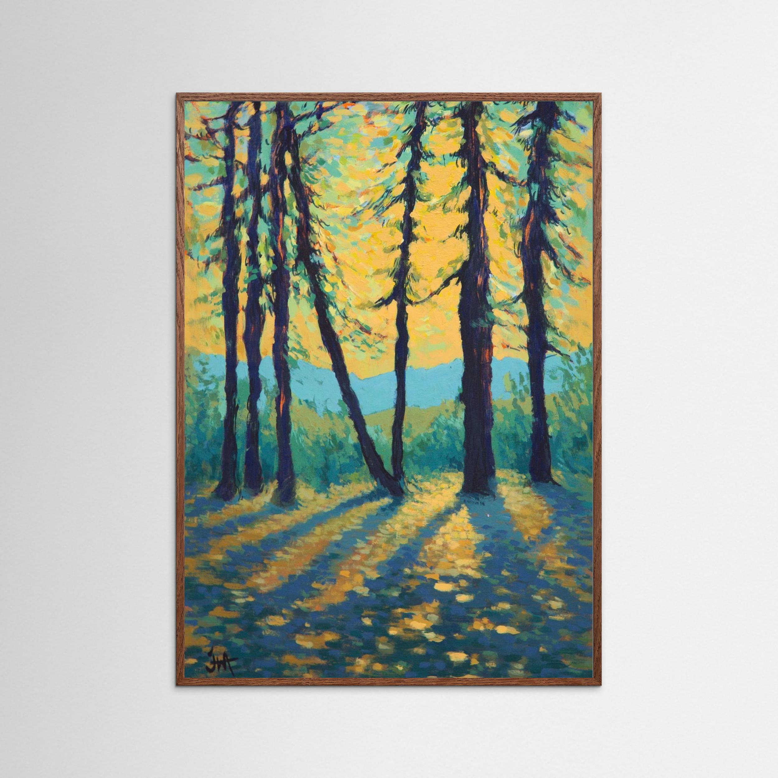 Sunset at Woodbury Common Print on Fine Art Paper