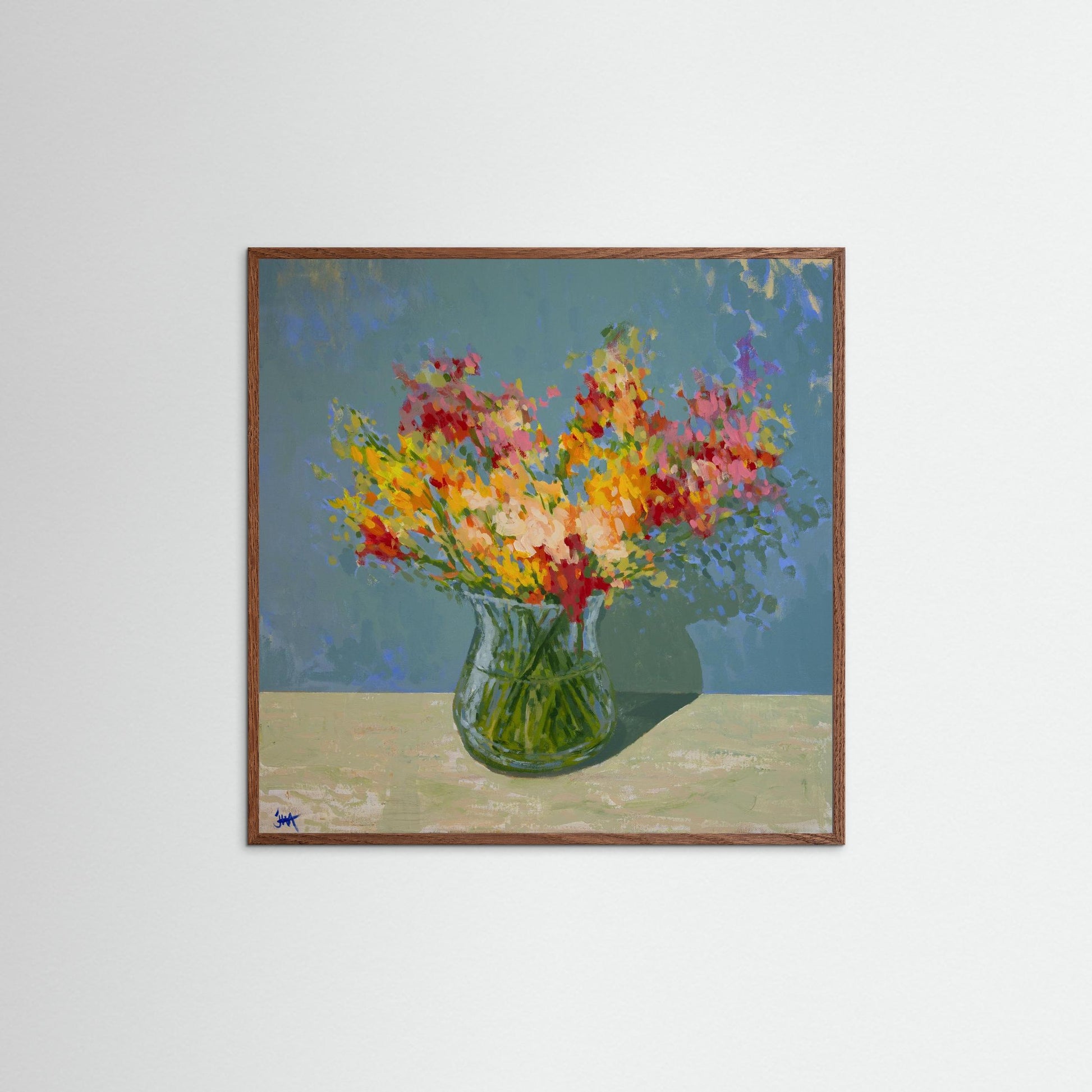 Freesia's In The Evening Fine Art Print