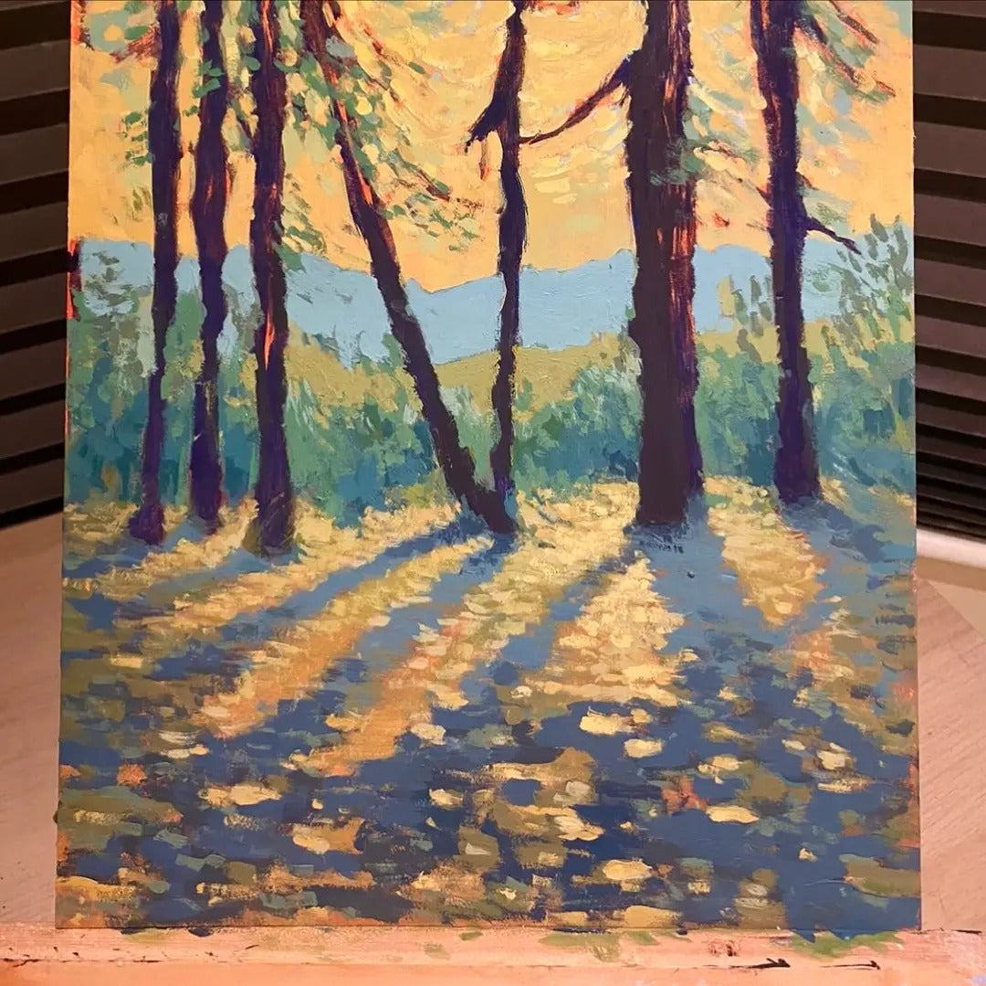 Sunrise on Woodbury Common - Original Painting by James Williamson