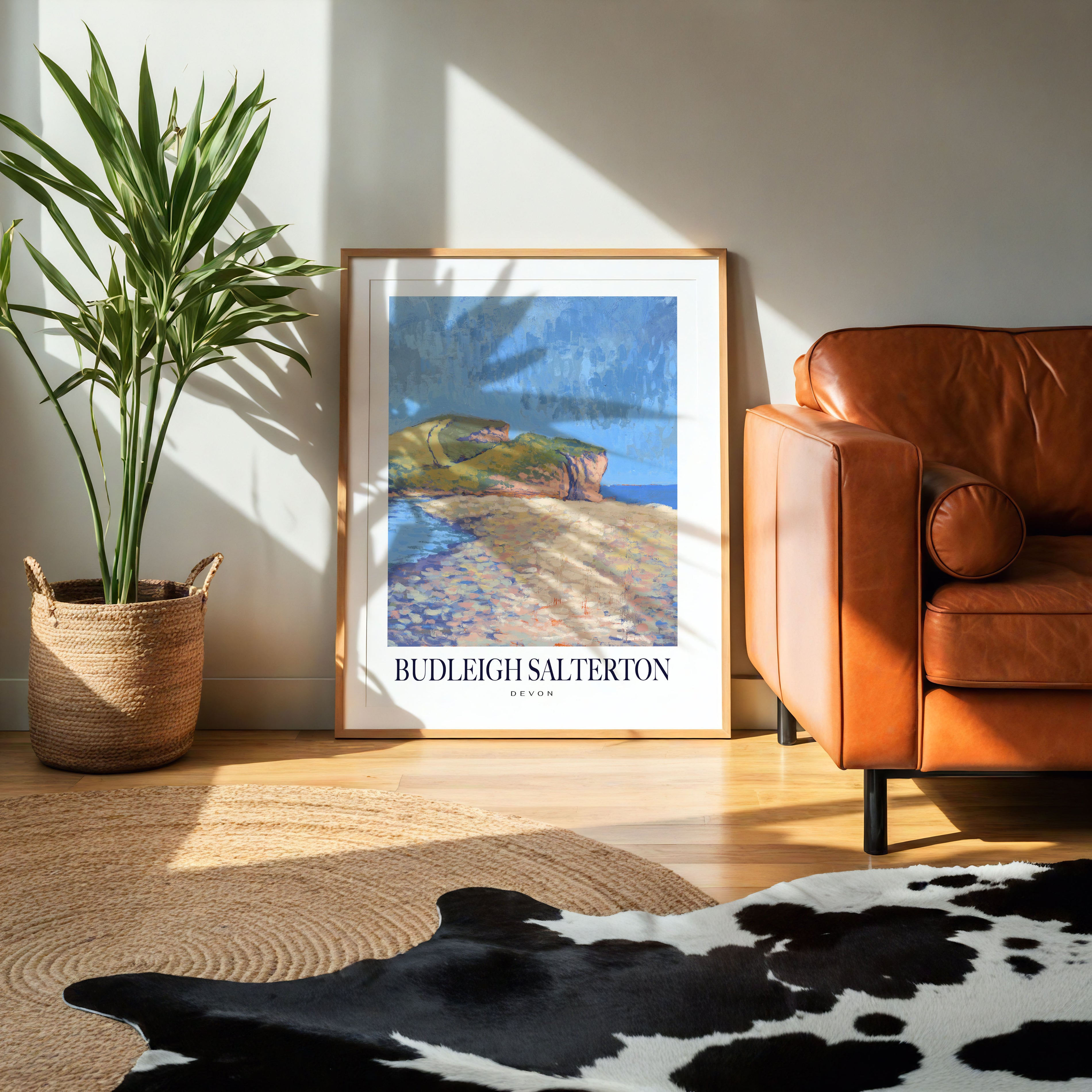 Walks along Budleigh Salterton Poster Print