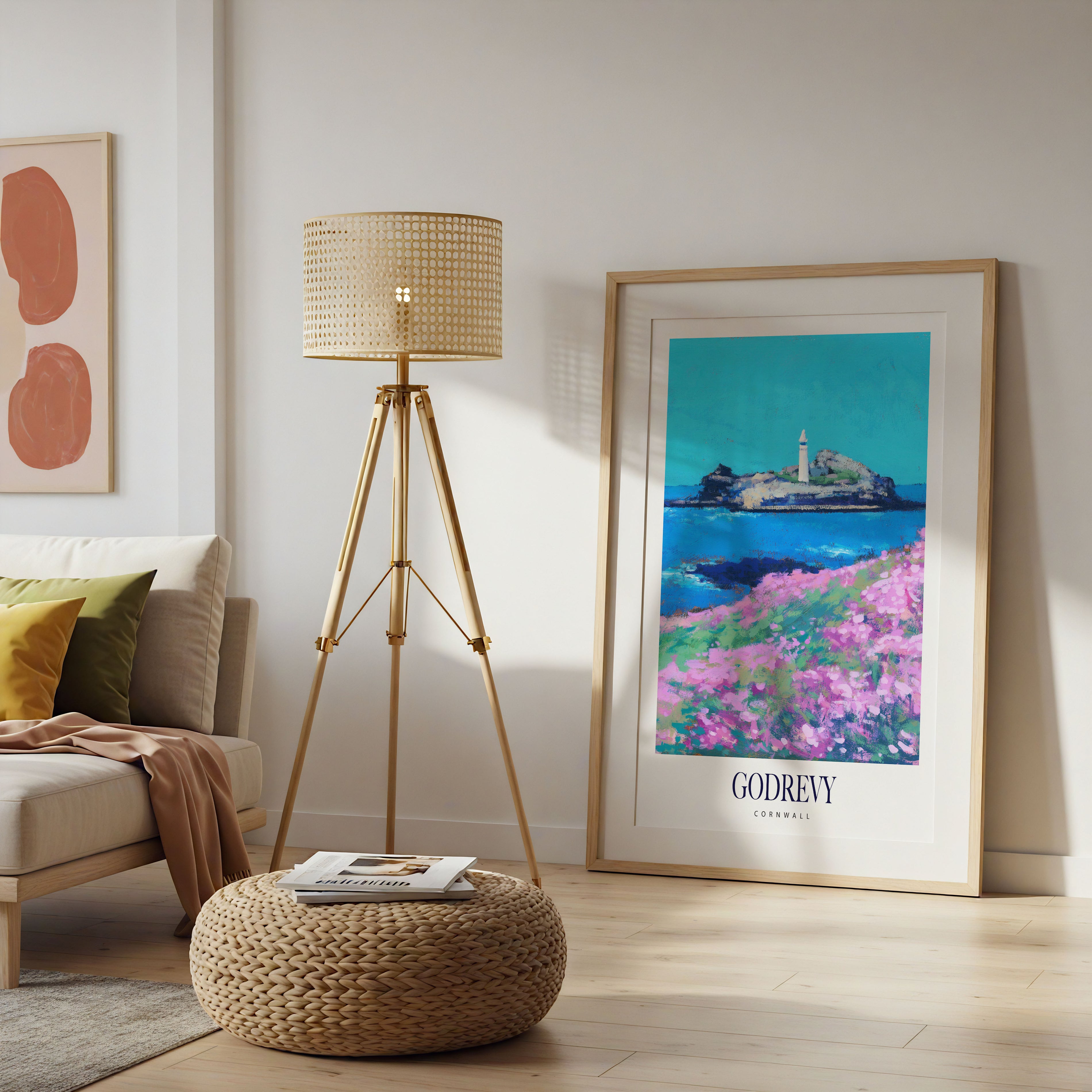 Godrevy Cornwall Poster Print