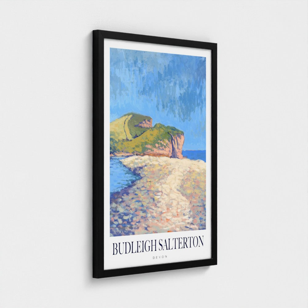 Walks along Budleigh Salterton Poster Print