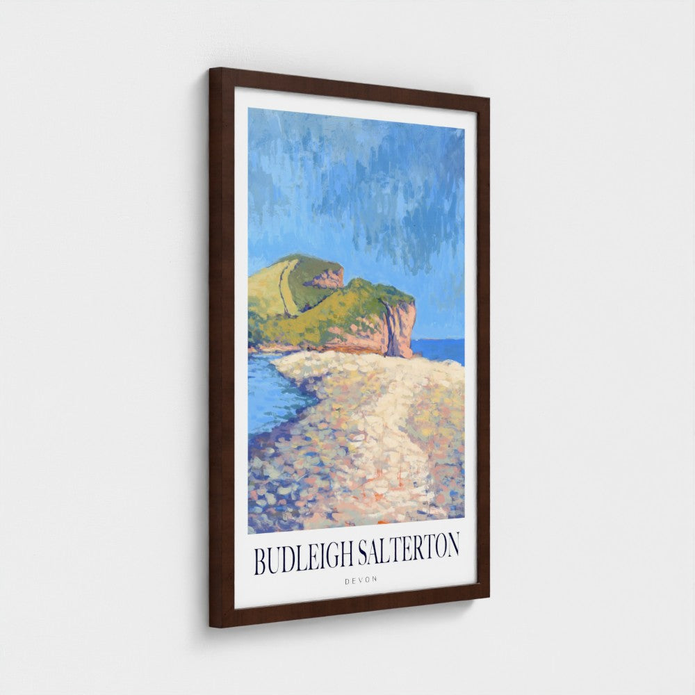 Walks along Budleigh Salterton Poster Print