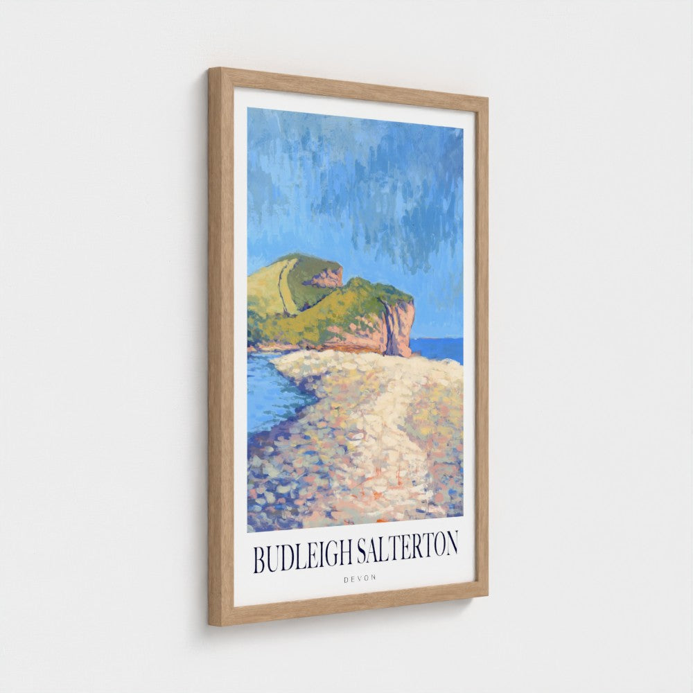 Walks along Budleigh Salterton Poster Print