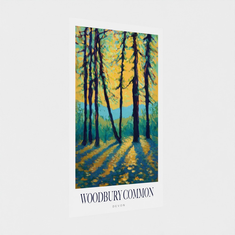 Sunrise on Woodbury Common Poster Print
